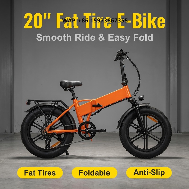 Cycling For Commute - 휴대용 접이식 20인치 전기 산악자전거 500W