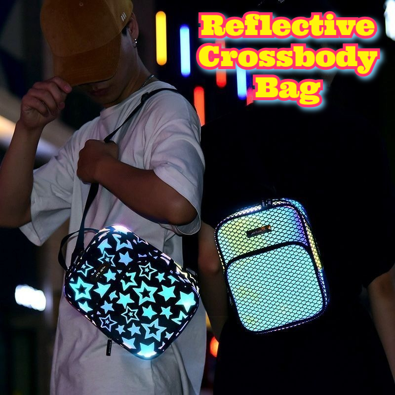 Cycling Commute Backpack - 반사 크로스바디 백 다용도 스포츠 슬링