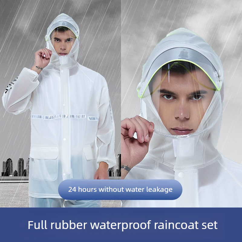 반사 기능이 있는 투피스 오토바이 방수복 세트 (자켓과 - Cycling Commuter Rain Jacket 리뷰 및 가격