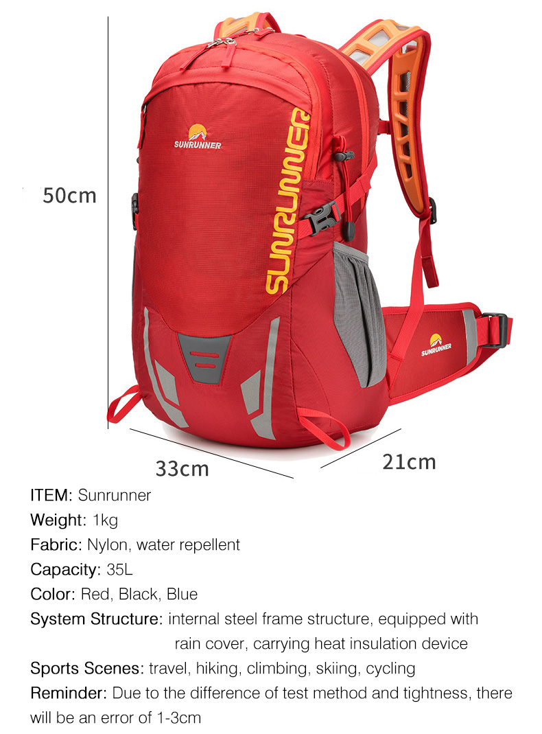 35L 하이킹 배낭 가방 대용량 여행 캠핑 등산 배낭  - Cycling Commute Backpack 리뷰 및 가격