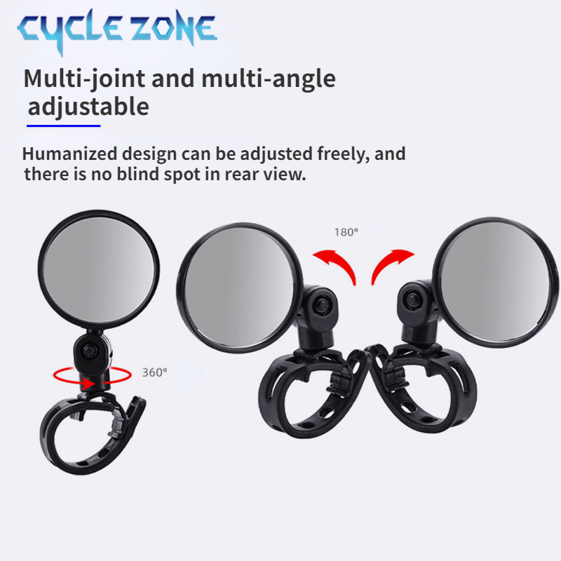 2PCS 자전거 백미러 360도 조절 가능 회전식 범용 - Cycling Zones 리뷰 및 가격