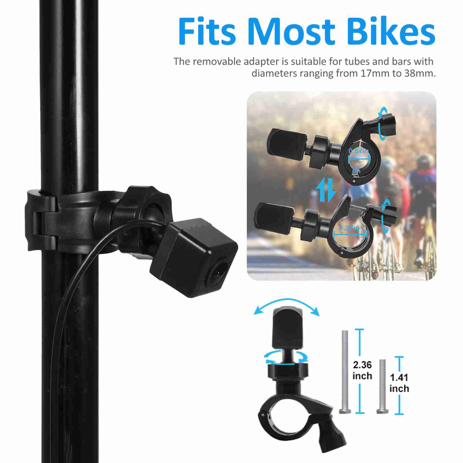 자전거 후방 카메라 1080P 4.3인치 HD 디스플레 - Cycling Zones 리뷰 및 가격